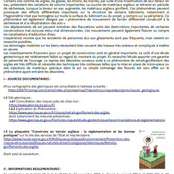 Fiche Maison individuelles - Permis de construire - Retrait gonflement des argiles en aléa moyen ou en aléa fort