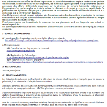 Fiches Maisons individuelles - Retrait gonflements des argiles en aléa faible
